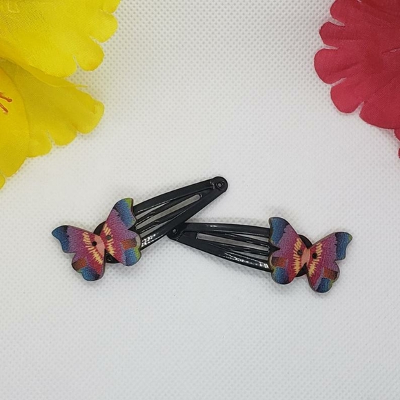 Butterfly Hair Barrettes - Picture 2 of 3